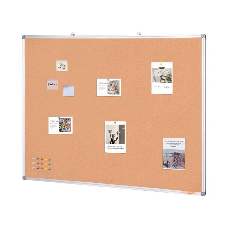 Stellweilan Tessberg 48"x36" Large Cork Board – Wall-Mounted Bulletin Board with Pin Board – Perfect for School, Home, Office