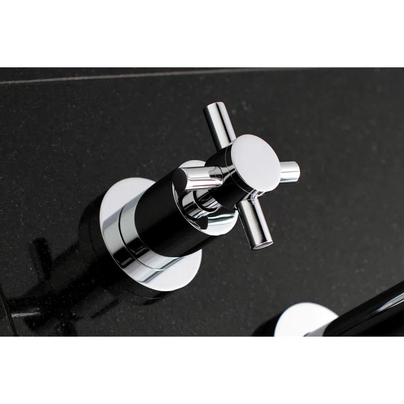 Kingston Brass Concord Two-Handle 3-Hole Wall Mount Roman Tub Faucet