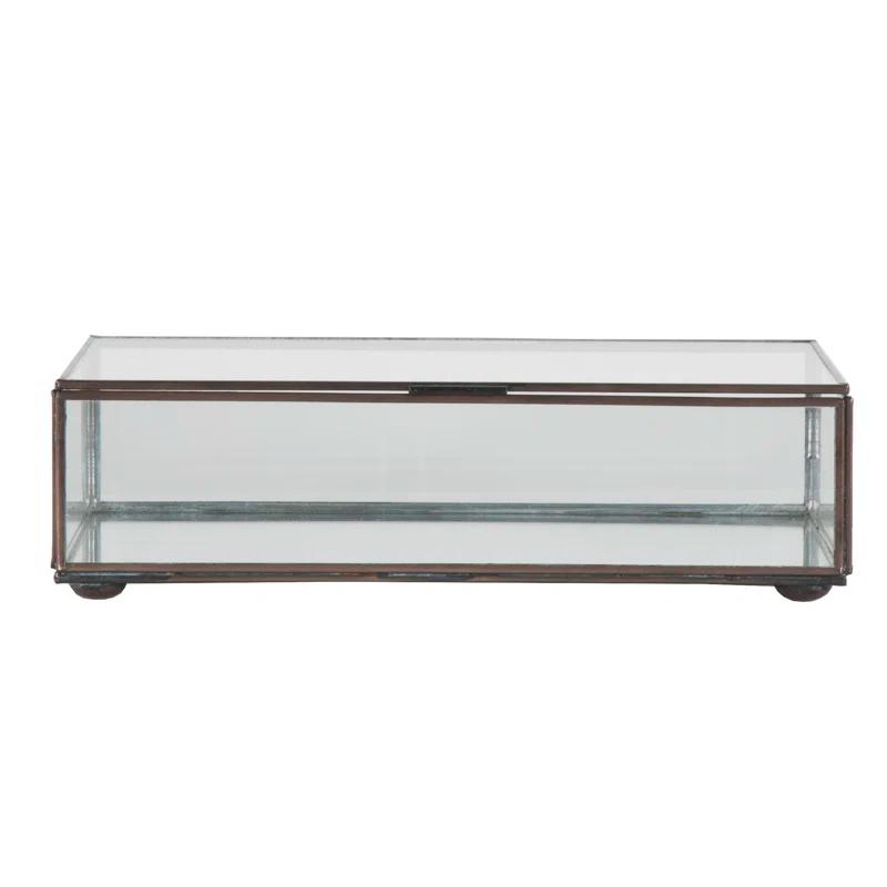 Worlds Away Box Glass Decorative Box