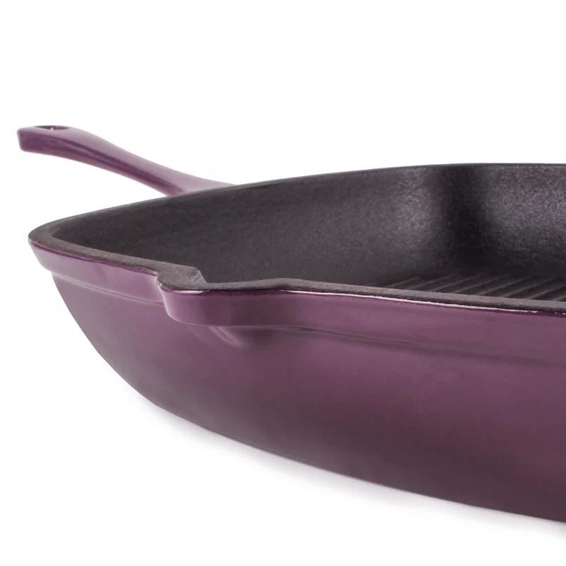 BergHOFF BergHOFF Neo 2Pc Cast Iron Cookware Set with Fry Pan and Grill Pan Set