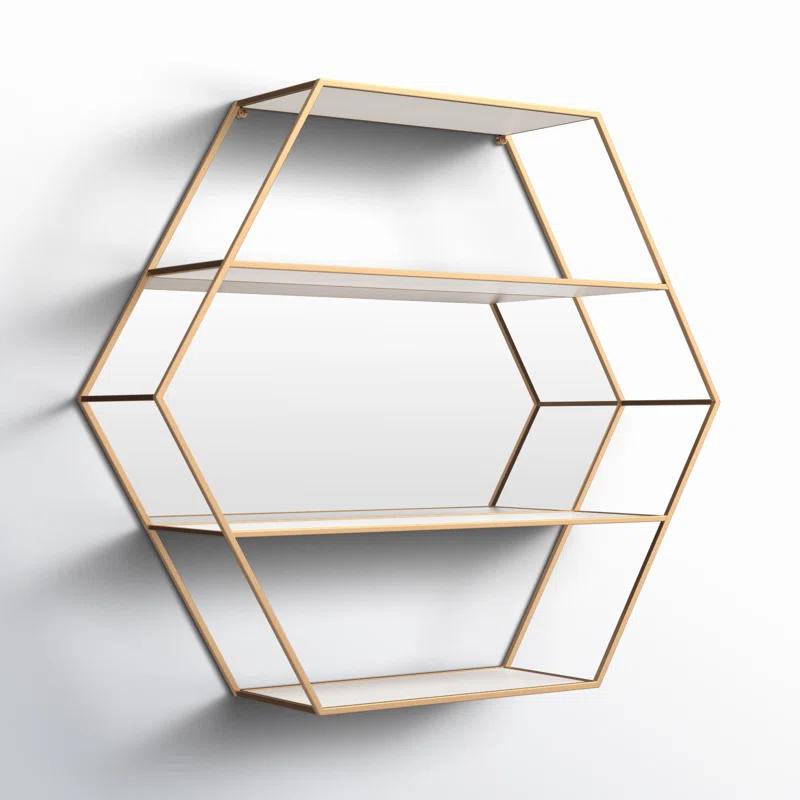 Celestia 3 Piece Hexagon Accent Shelf