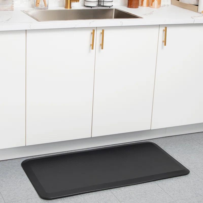 Mind Reader Mind Reader Anti Fatigue Kitchen Mat, Standing Desk Mat, Cushioned Mat, Office, Kitchen, Rubber, 39.5 x 20.25 x 0.75
