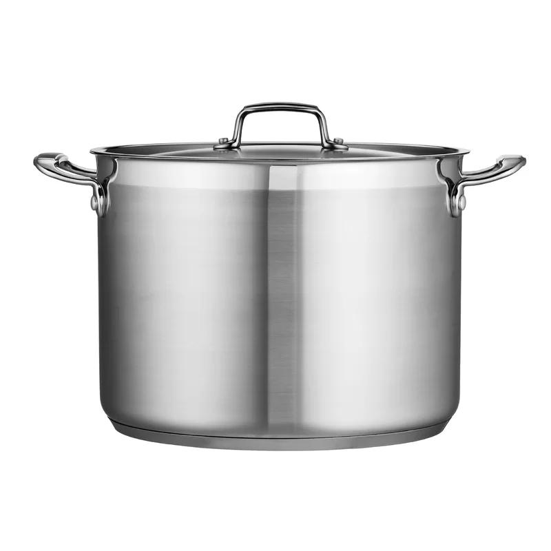 16 Qt Stainless Steel Stock Pot with Lid