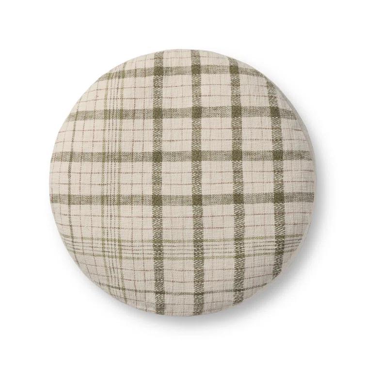 Wallace Pouf by Chris Loves Julia x Loloi - Cream