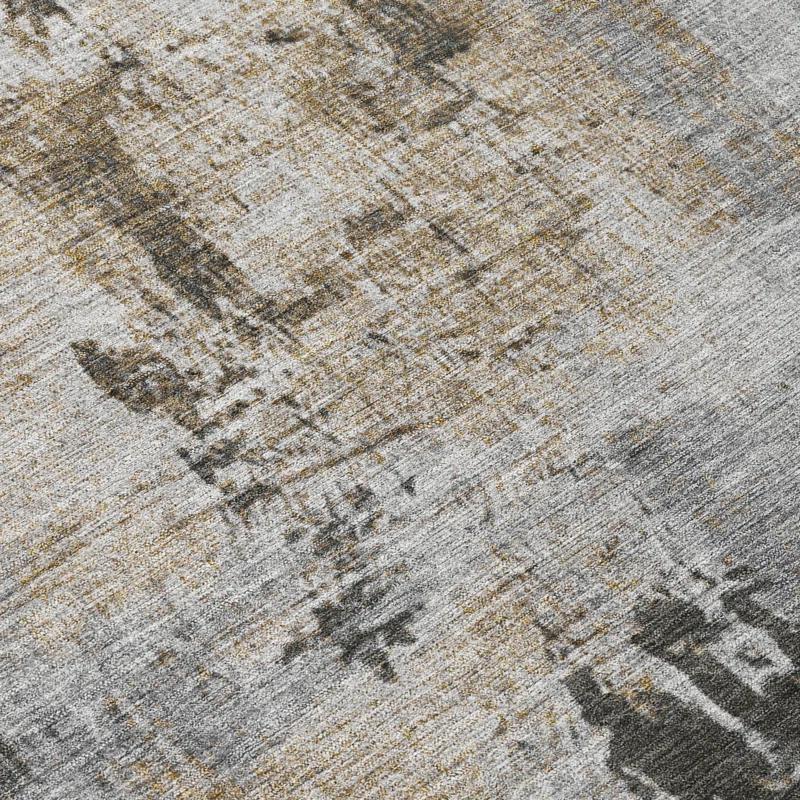 Machine Washable Indoor/Outdoor Chayden ACN989 Gray 1'8" x 2'6" Rug