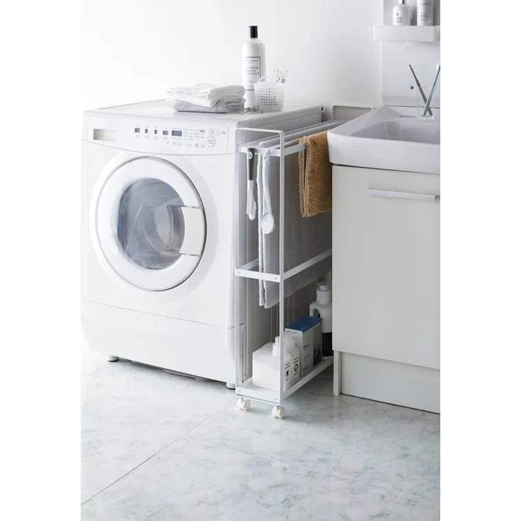 Yamazaki Home Tower Yamazaki Home Towel Rack And Bath Cart, Rolling Bathroom Storage Organizer 4292