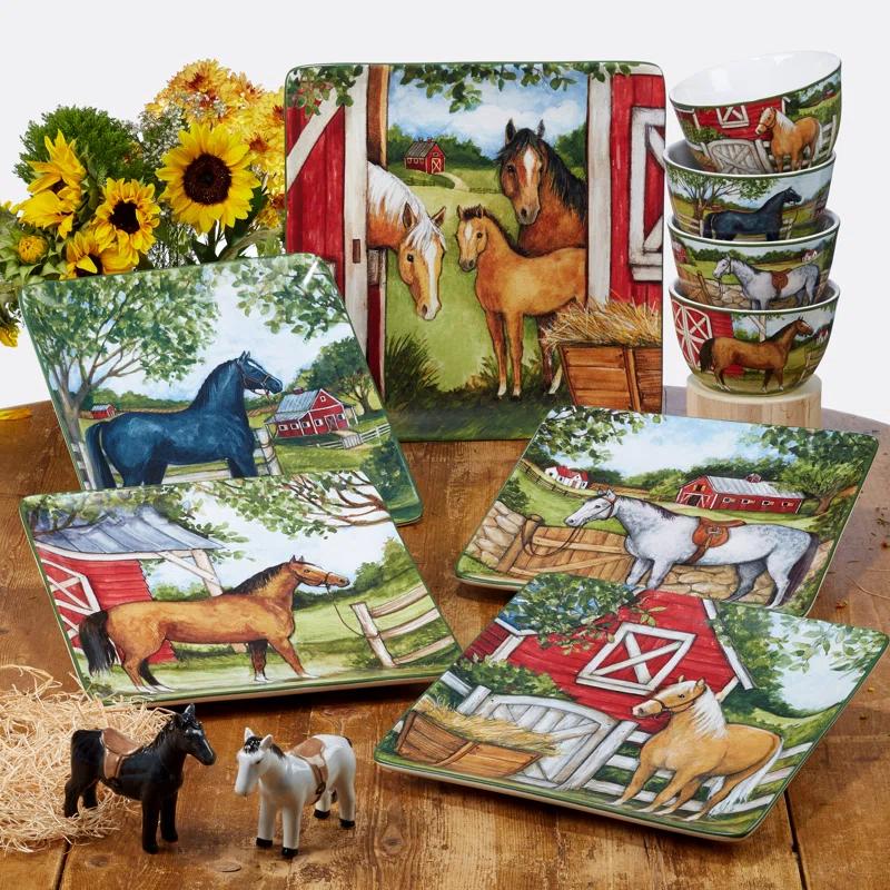 Certified International Certified International Clover Farm Square Platter 12.5"