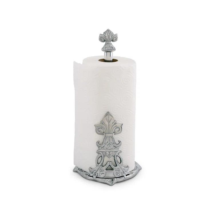 Arthur Court Designs Fleur De Lis Metal Paper Towel Holder