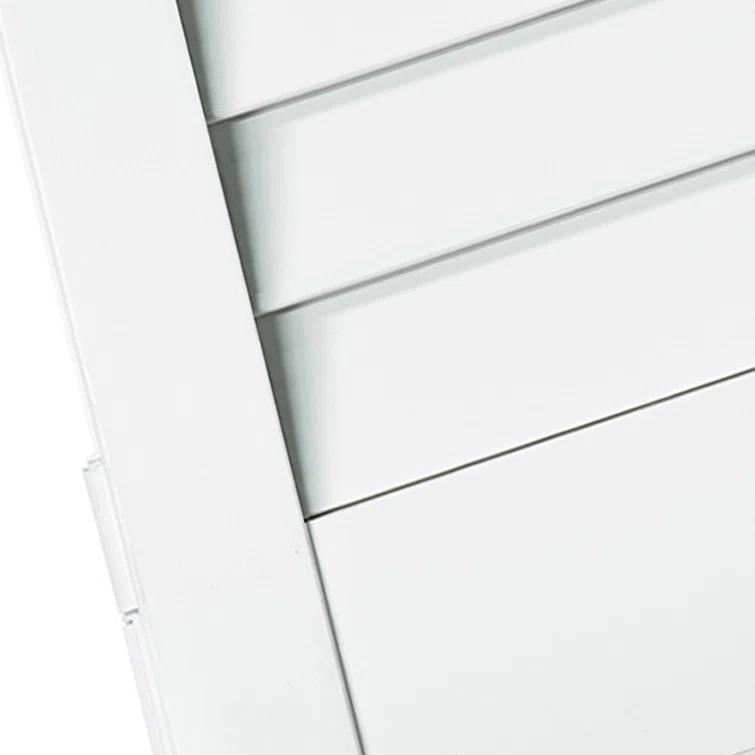 Kimberly Bay Closet Door, Bi-Fold, Plantation Louver-Panel Solid Core White 80 In. X 30 In.