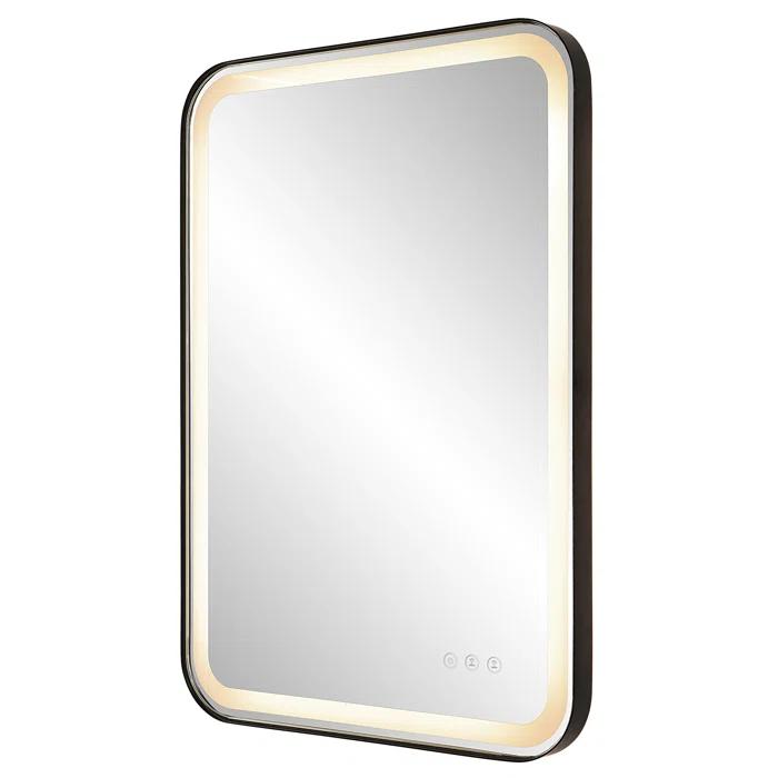 Uttermost Crofton Metal Flat LED Wall Mirror