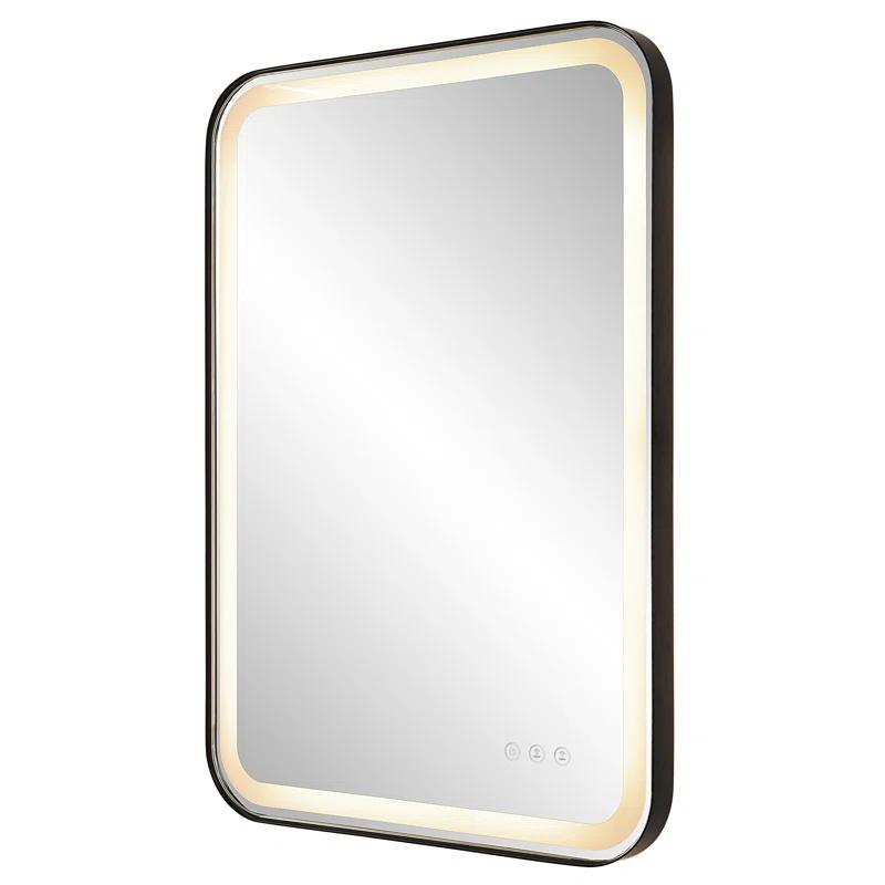 Uttermost Crofton Metal Flat LED Wall Mirror