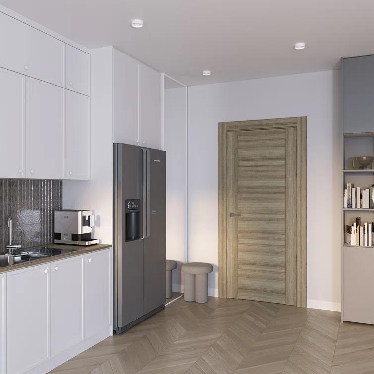 Belldinni Louver Solid + Manufactured Wood Paneled Slab Door