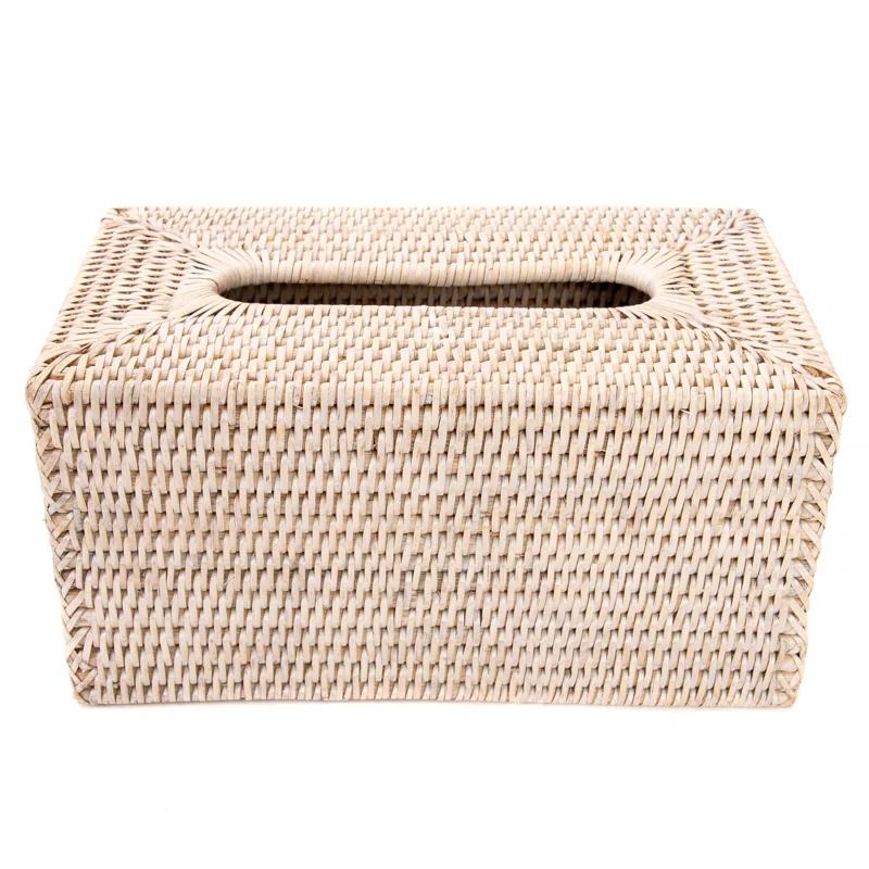 Birch Lane™ Glinda Rattan Long Tissue Box Cover & Reviews | Wayfair