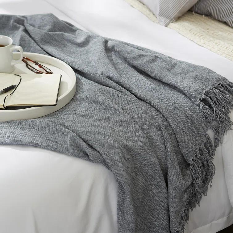 Design Imports Hand Woven Throw Blanket