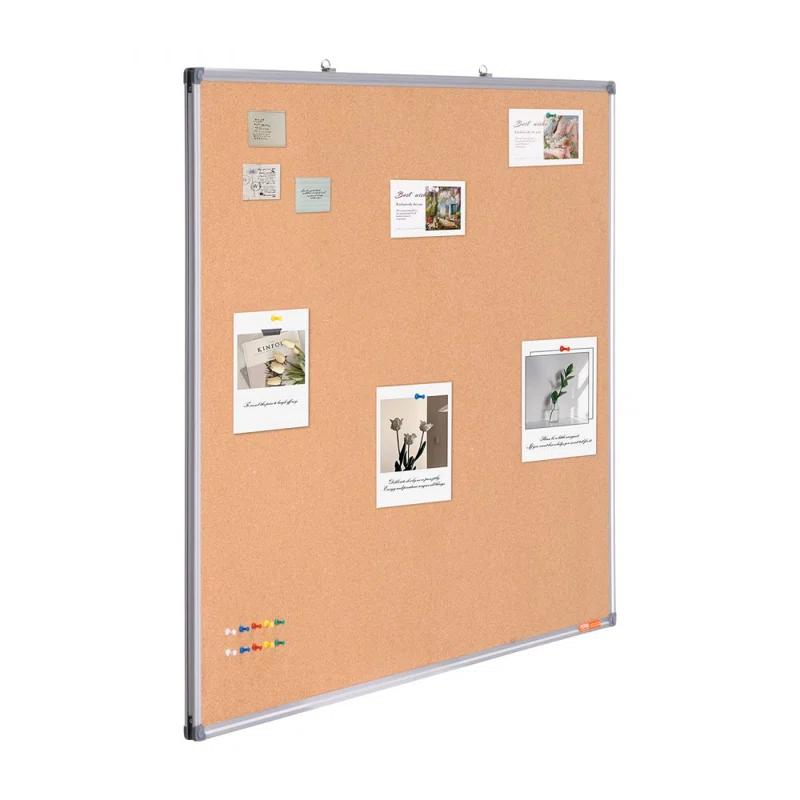 Stellweilan Tessberg 48"x36" Large Cork Board – Wall-Mounted Bulletin Board with Pin Board – Perfect for School, Home, Office