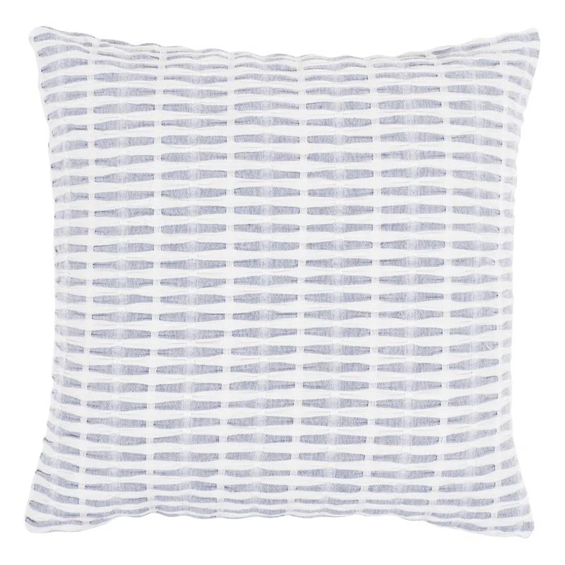 KAF Home Pleated Please Striped Cotton Pillow Cover (Set of 2)
