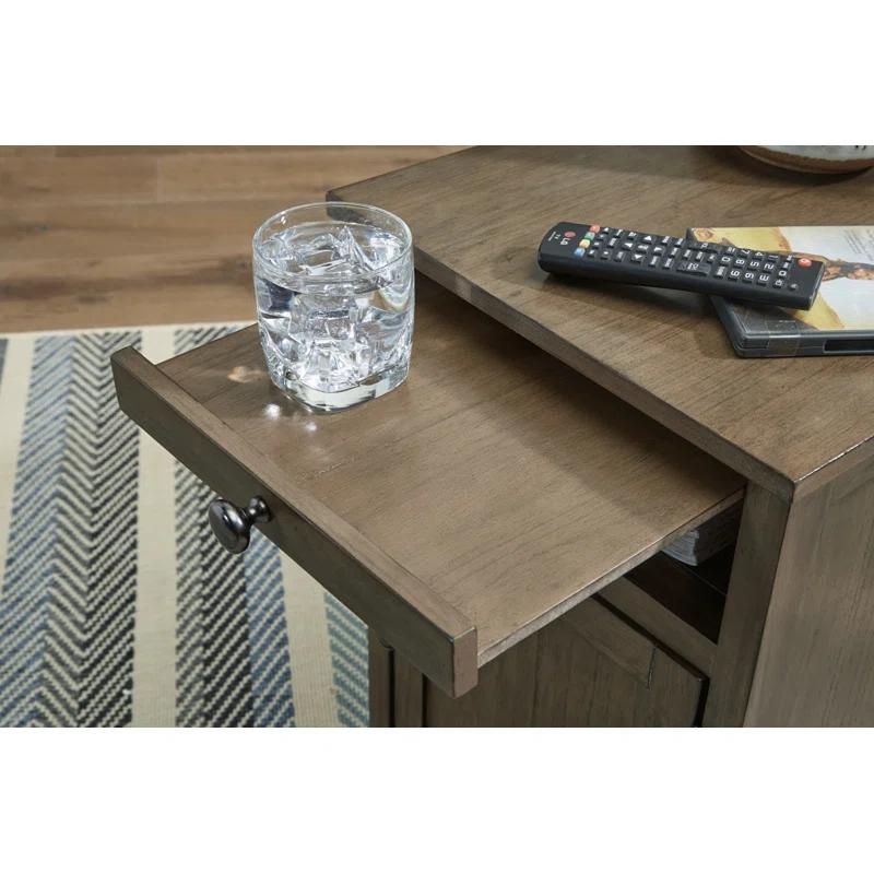 Lark Manor™ Dalson End Table and Built-In Outlets