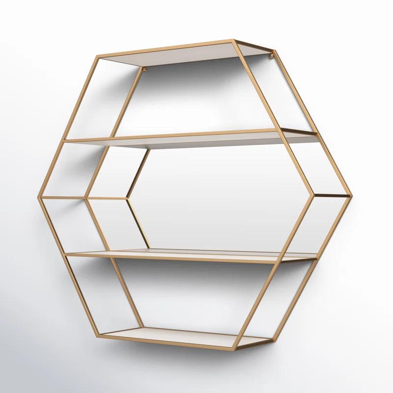 Celestia 3 Piece Hexagon Accent Shelf