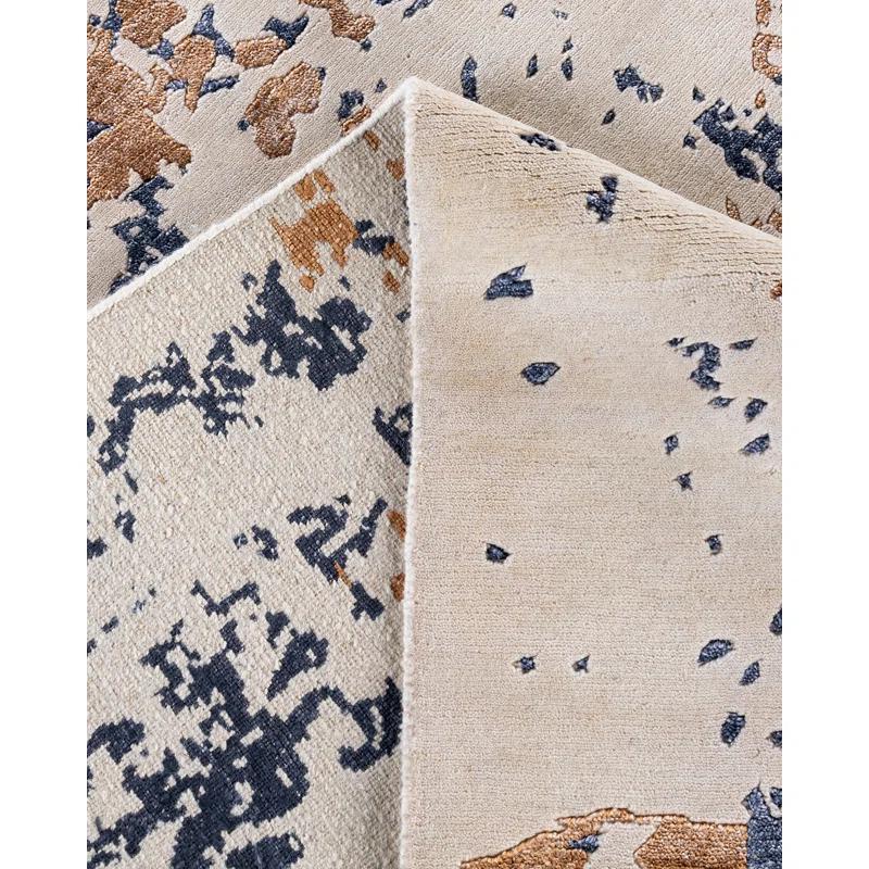 Solo Rugs One-of-a-Kind Rectangle 8'2" X 10'1" New Age Area Rug Beige