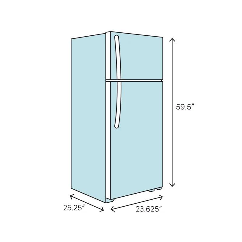 Haier Haier 24" 9.8 Cubic Feet Smudge-Resistant Top Freezer Refrigerator HA10TG21SB