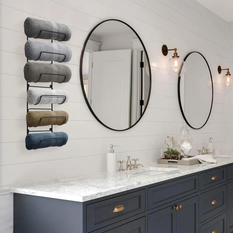 Sorbus 6-Tier Wall Mounted Metal Towel Rack