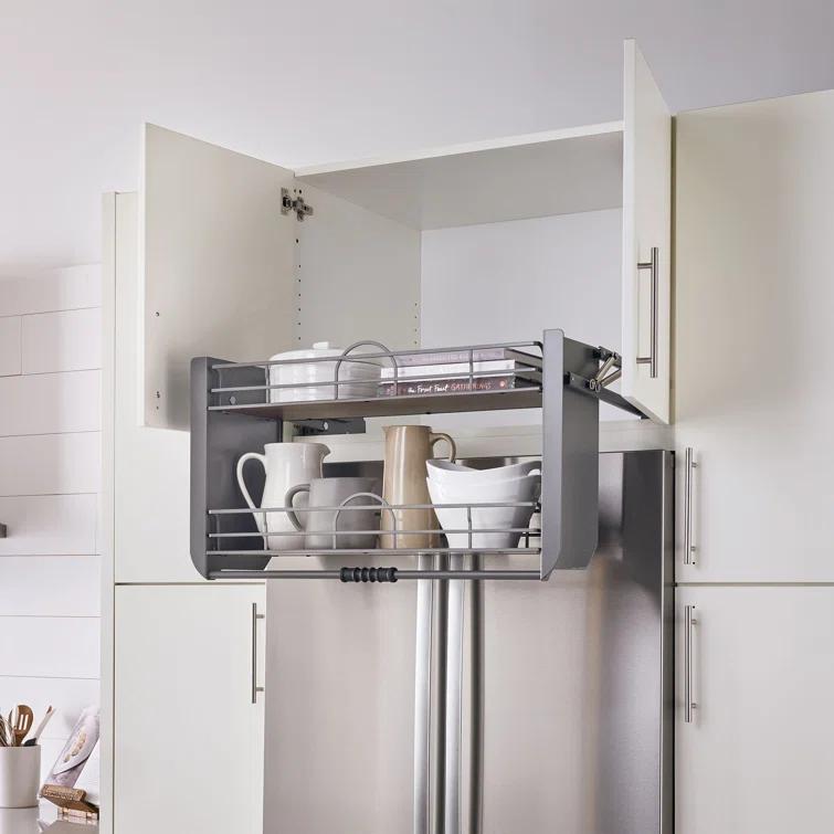 Rev-A-Shelf Rev-A-Shelf Kitchen Pulldown Wall Cabinet Shelf System, Gray