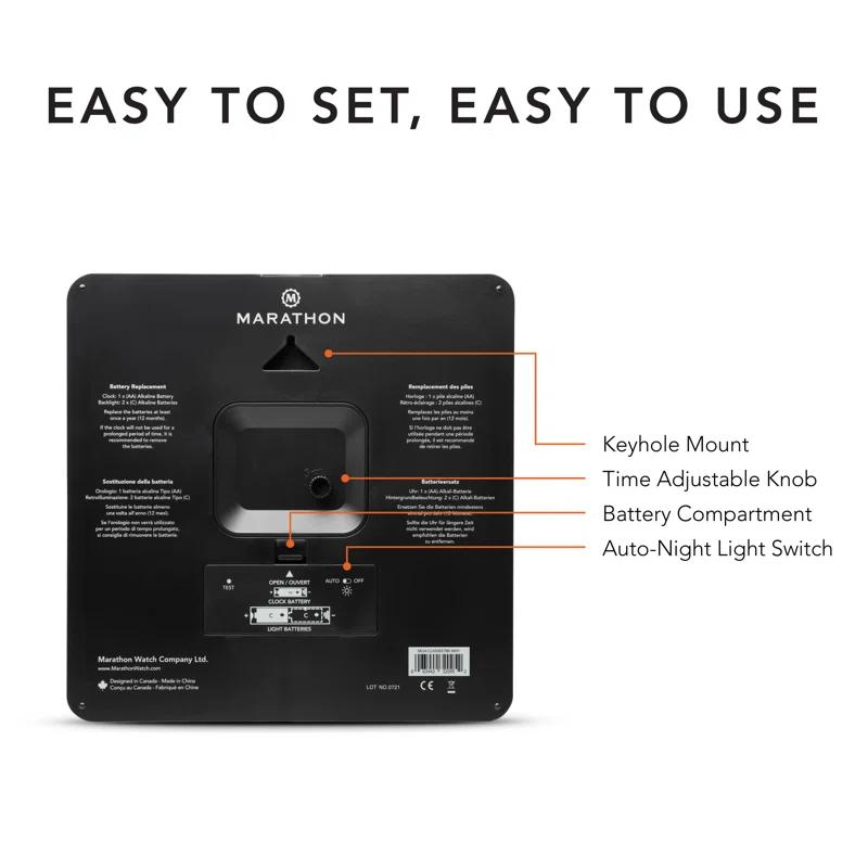 Marathon Watch Company Wall Clock