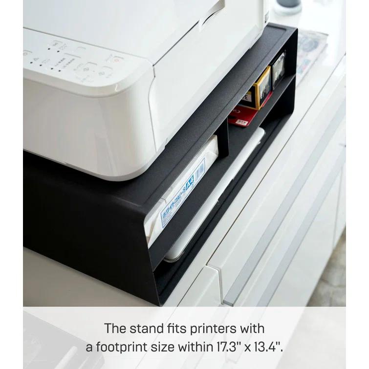 Yamazaki Home Yamazaki Home Desktop Printer Stand - Computer Accessory Office Organizer, Steel