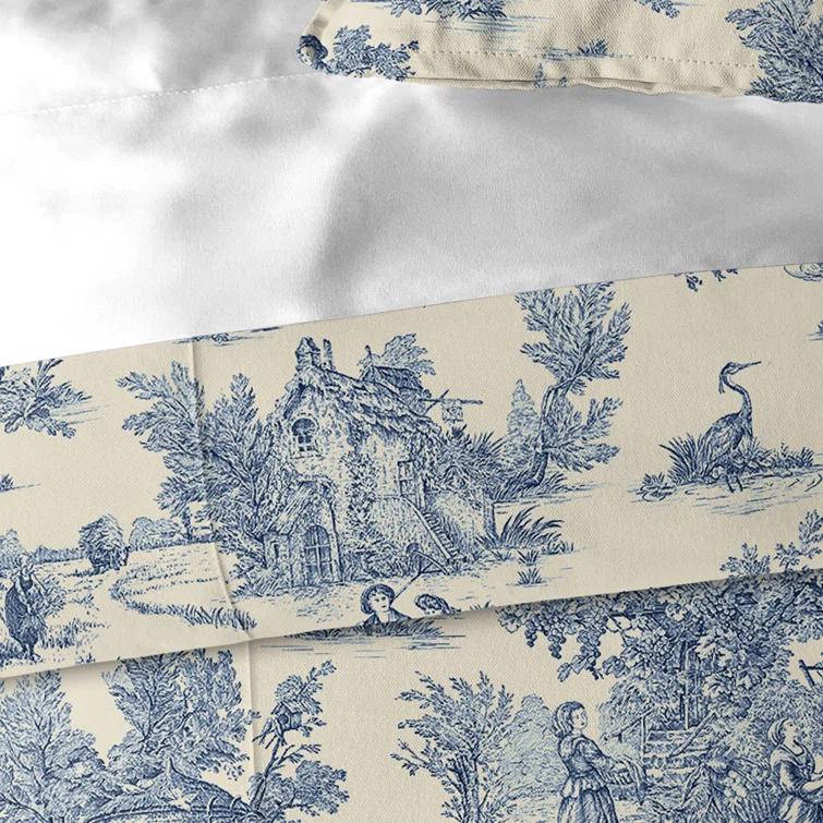 The Tailor's Bed Toile De Jouy Standard Cotton Duvet Cover Set
