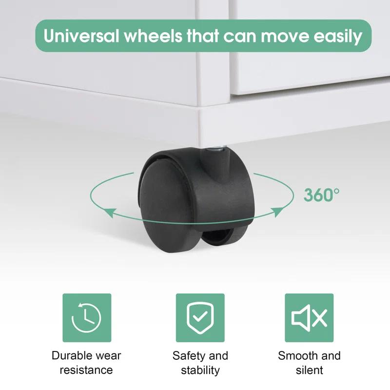 Hokku Designs Salon Trolley Makeup Organizer with Wheels