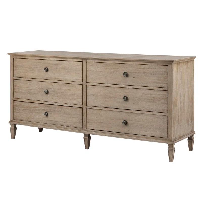 Birch Lane™ Garland 6-Drawer Double Wide Wood Dresser