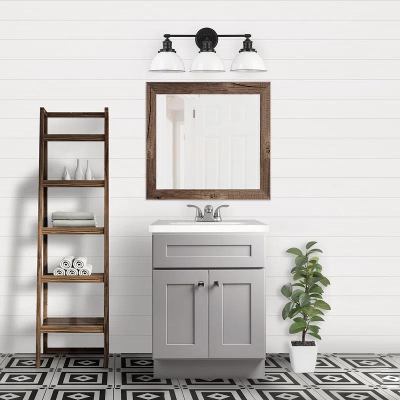 Design House Brookings 24 Inch Bathroom Vanity, Ready to Assemble, Solid Wood, Sherwin Williams – Design House, 587063