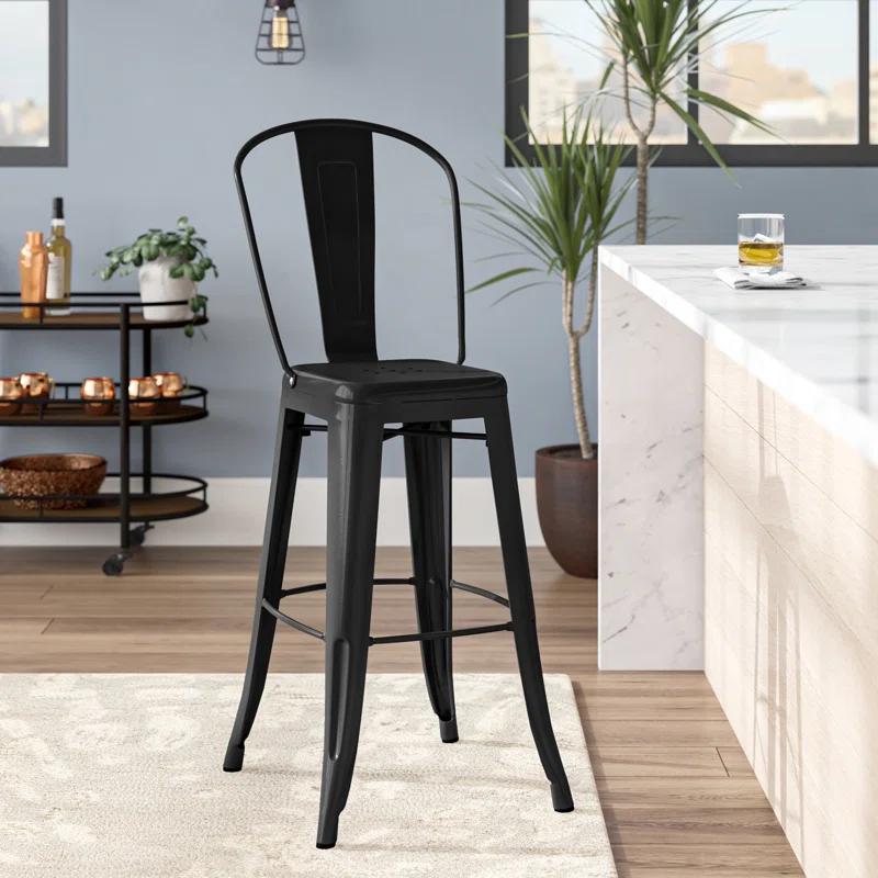 Flash Furniture Metal Outdoor Stool