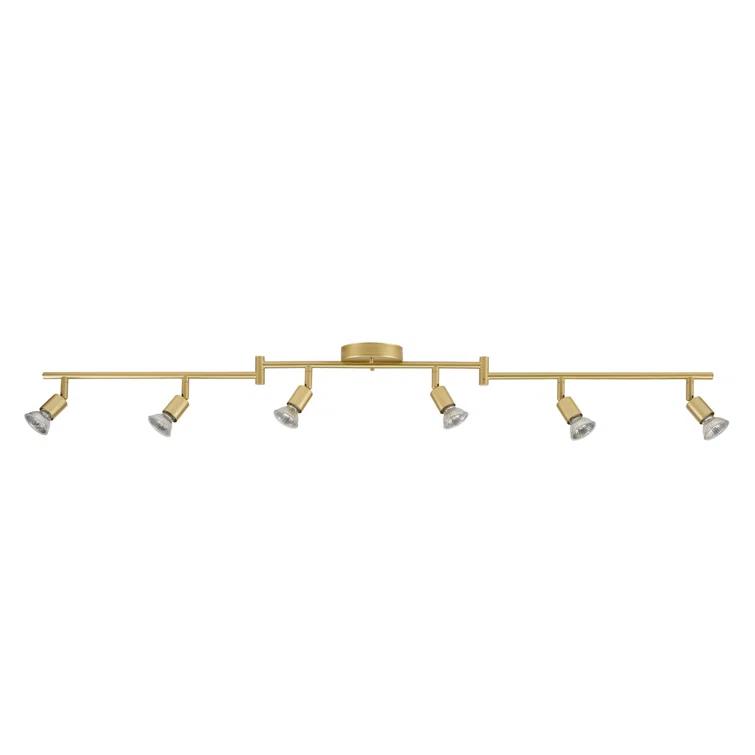 Globe Electric Company 47.2'' 6 -Light Swing Arm Track Track Kit with Dimmable and Adjustable Head