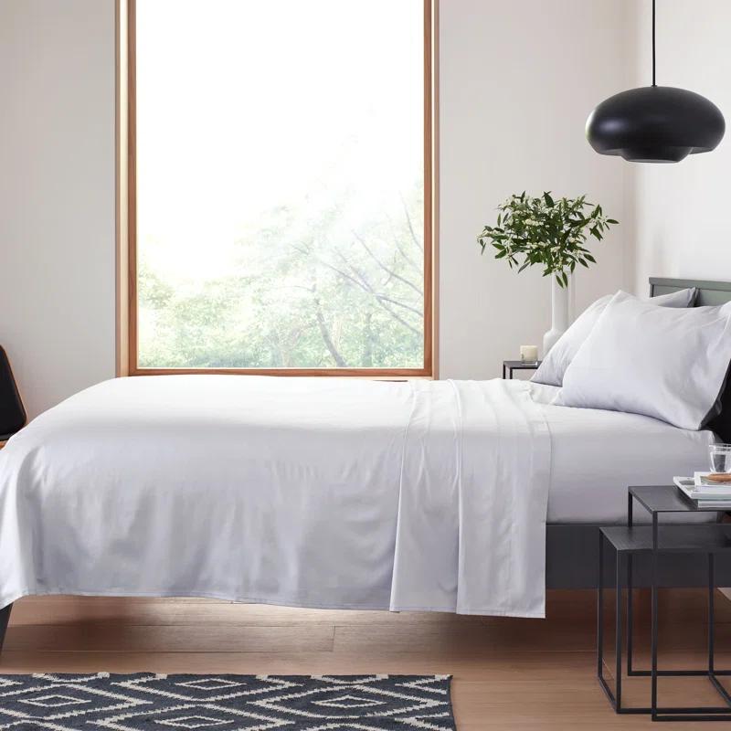 CLEAN DESIGN HOME Clean Design Home x Martex 400 Thread Count Satin Anti-Allergen Sheet Set