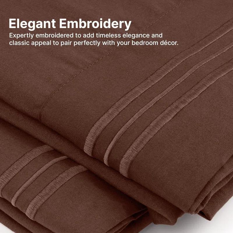 CGK Linens Soft Double Brushed Soft & Cooling Pillowcase - Set of 4