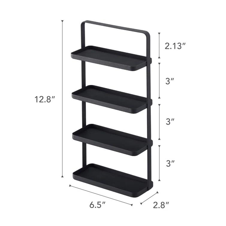 Tower Yamazaki Home 4-Tier Accessory Tray, Jewelry Holder & Storage Organizer, Steel, Handle
