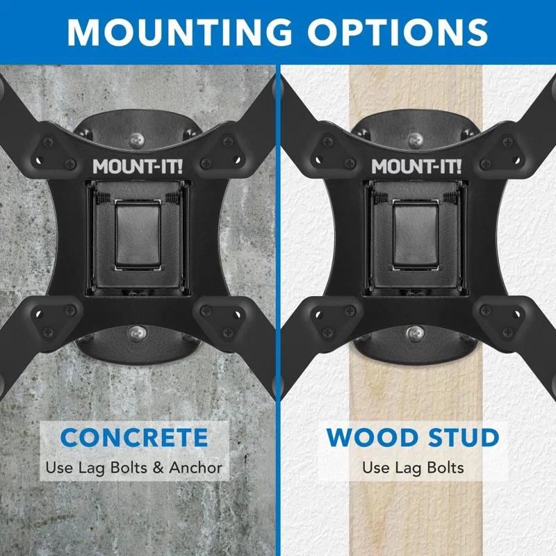 Mount It Compact Full Motion TV Wall Mount - For Tvs Up To 50"