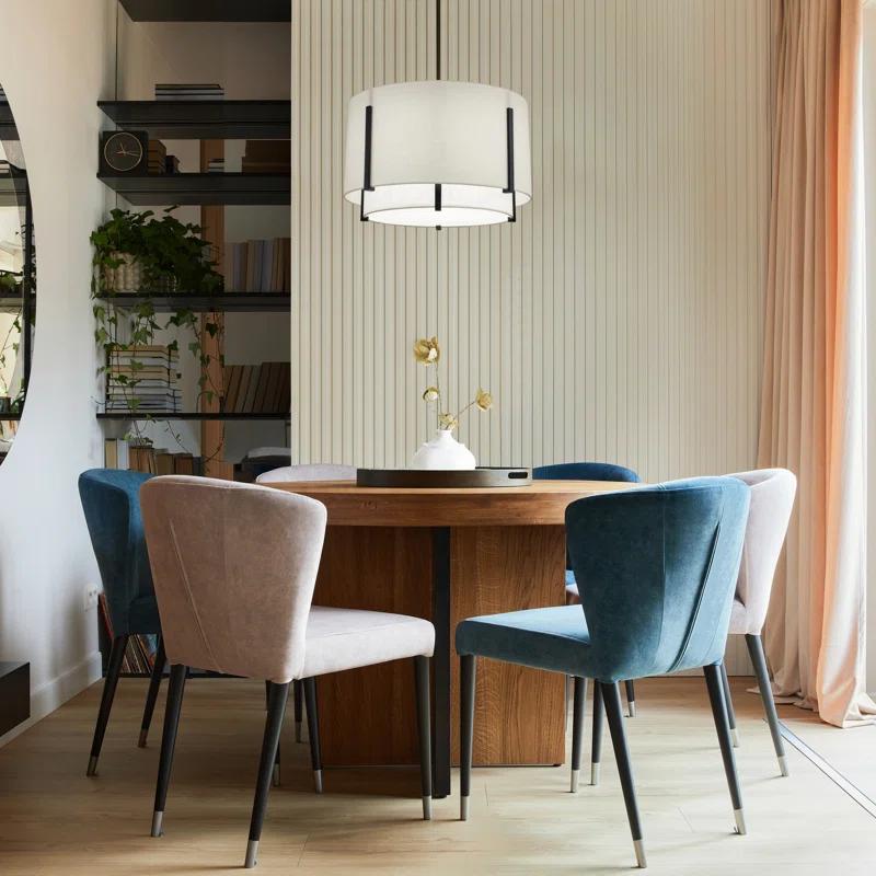 Strum 1 - Light Black LED Drum Pendant