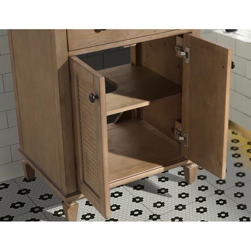 Birch Lane™ Berkely 24'' Single Bathroom Vanity with Porcelain Top