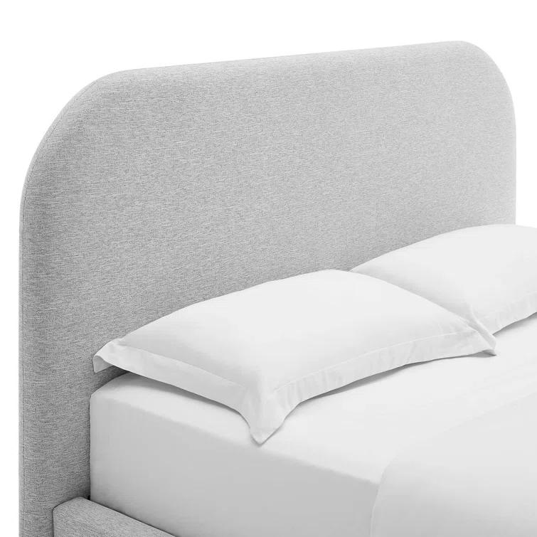 Modway Keynote Upholstered Fabric Curved Platform Bed