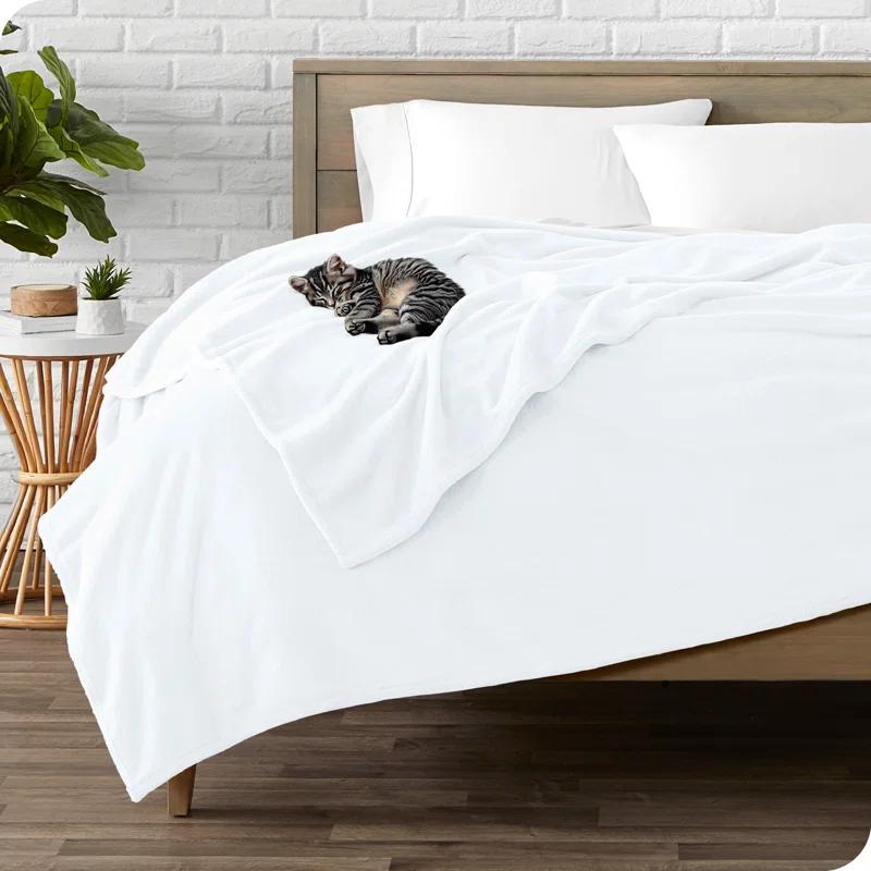 Bare Home Bare Home Microplush Fleece Blanket - Fuzzy, Warm, Bed/Throw Blanket