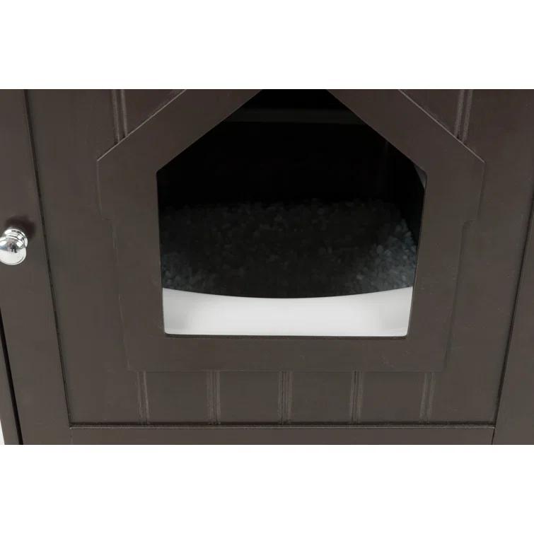 TRIXIE TRIXIE Small Cat Litter Box Enclosure Hide Litter Indoor Cat Home Cat Furniture Accent Table