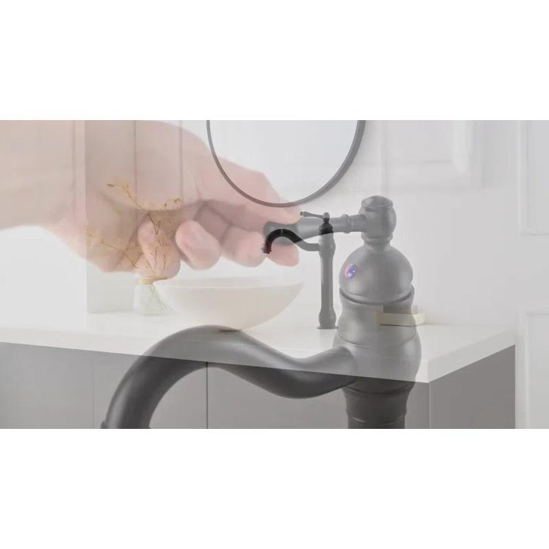 VIBRANTBATH 9310-BG Vessel Sink Faucet Single-handle Bathroom Faucet with Drain Assembly