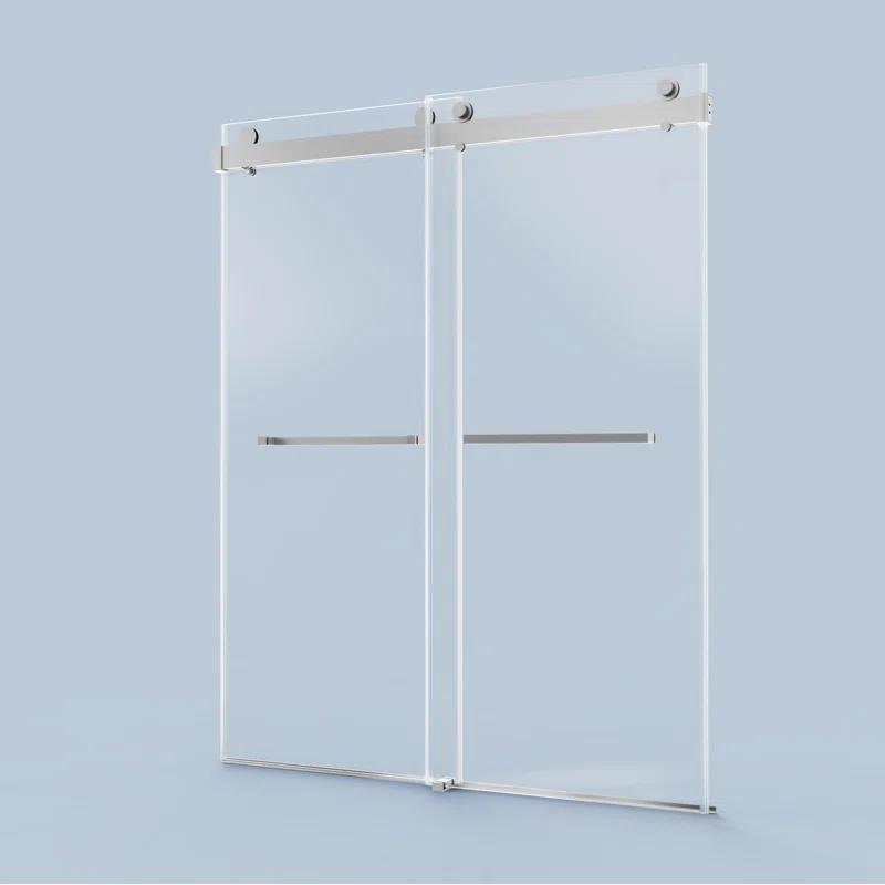 LILI 56-60"W x 76"H Dual Sliding Shower Door, Modern Style AADSH5676LL