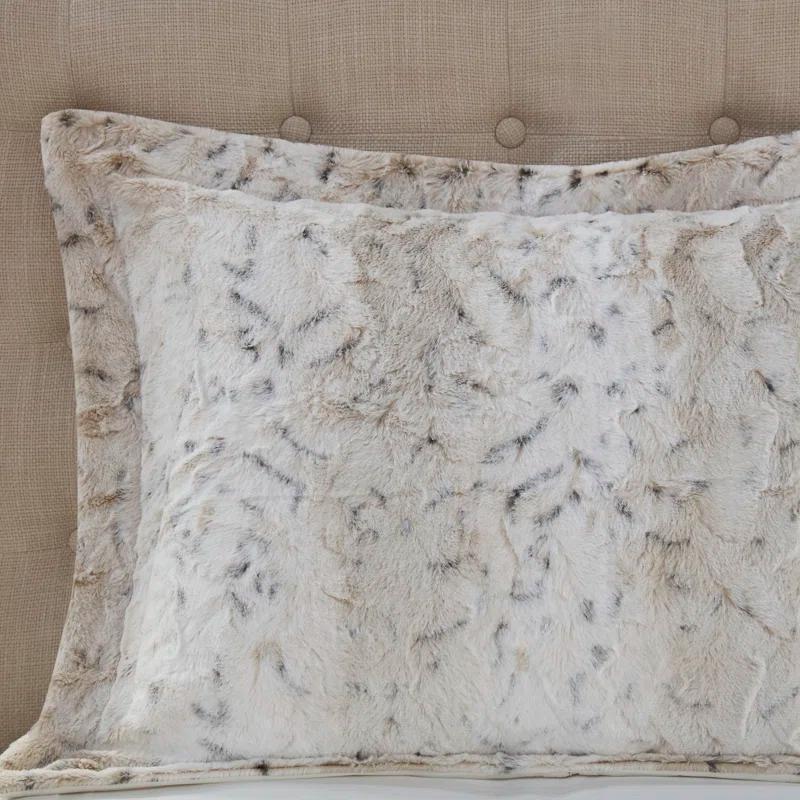 Madison Park Zuri Faux Fur Comforter Set
