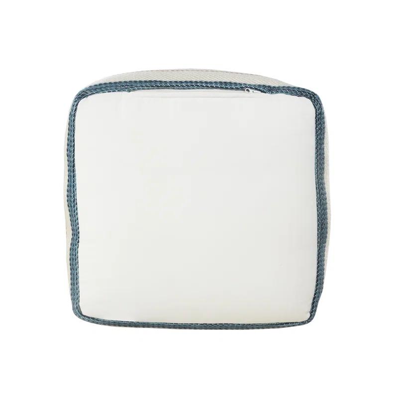 Dakota Fields Argueta Outdoor Performance Striped Pouf Ottoman