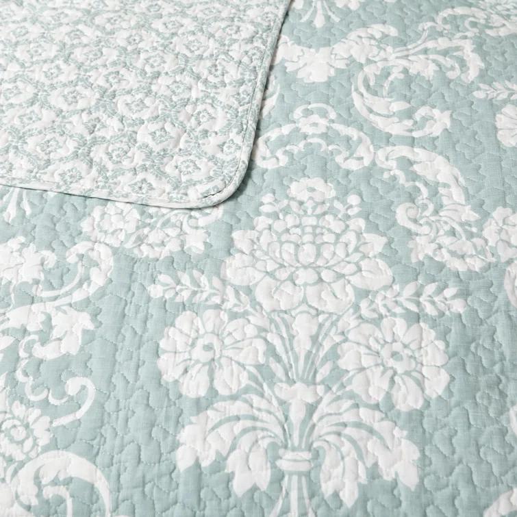 Laura Ashley Celina Patchwork Laura Ashley Reversible Cotton Quilt Set