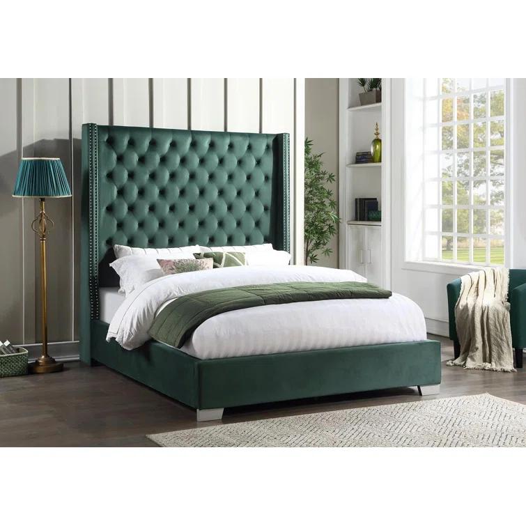 Grand Discount Furniture Ana Upholstered Velvet Bed