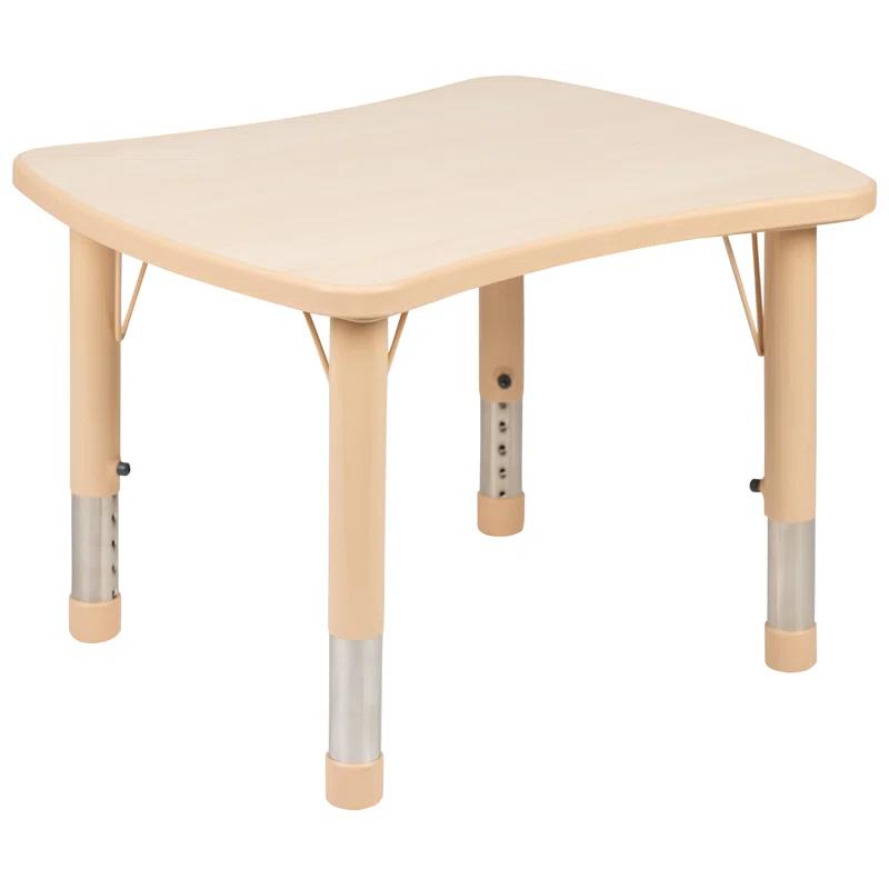 Flash Furniture Goddard Rectangle Plastic Adjustable Height Kids Activity Table & Reviews | Wayfair